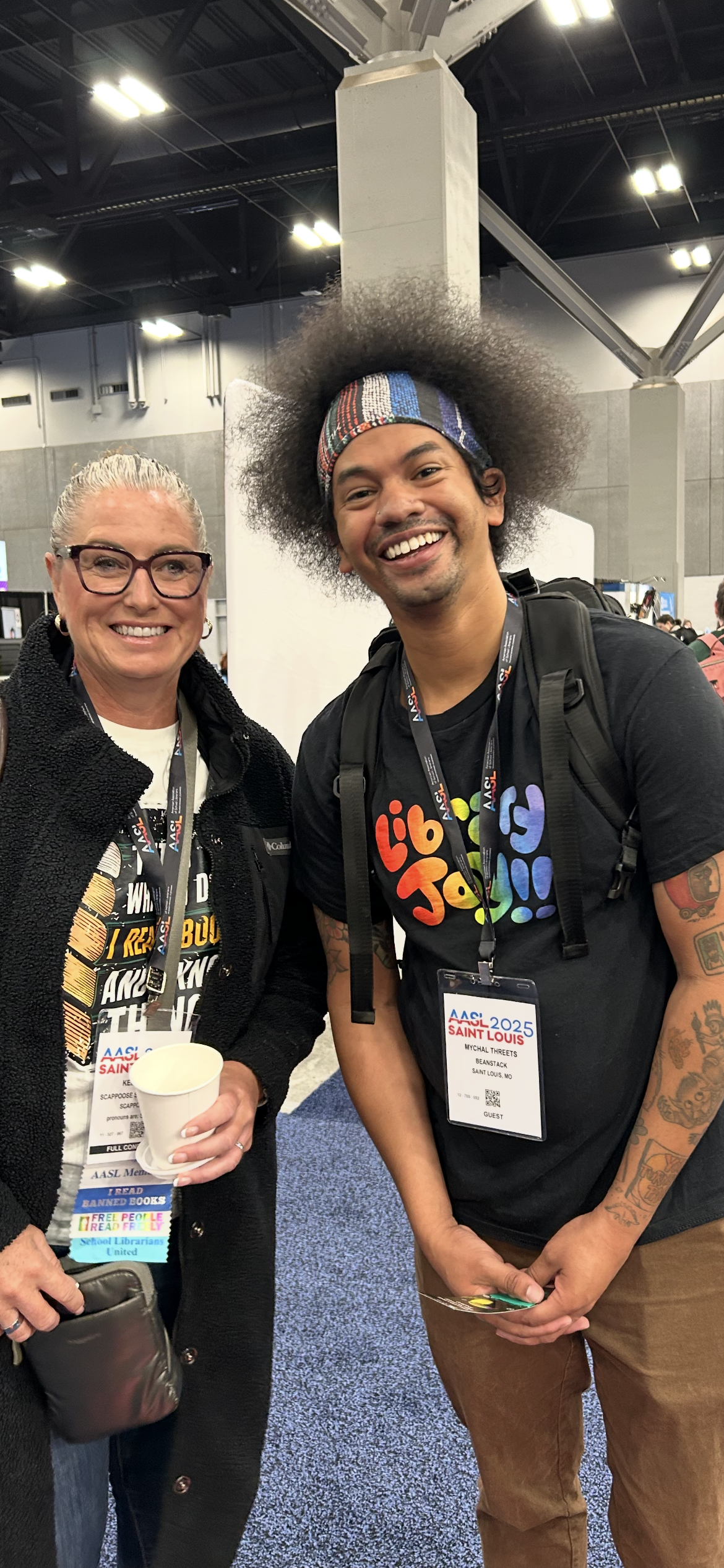  Keely and Mychal Threets (new host of Reading Rainbow and 2026 National Library Week Honorary Chair)